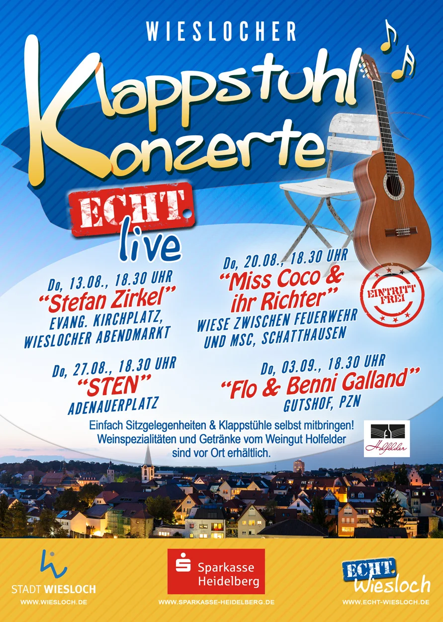 Plakat der Klappstuhlkonzerte 2026